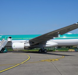Airbus A330 von Aer Lingus: Fliegt von Manchester nach New York.
