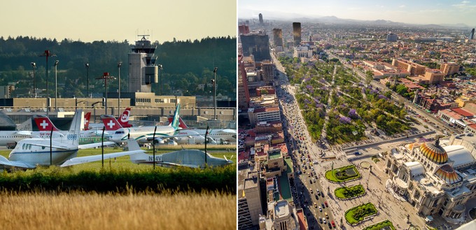 Von Zürich nach Mexico City.