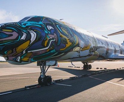 Die Tupolev Tu-134 am Flughafen Samara: Sie wurde von ...