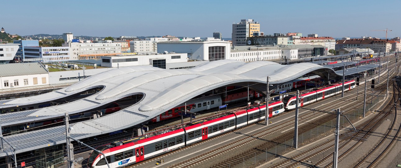 Hauptbahnhof Graz: Ab 2028 geht es nur noch von hier zum Flughafen Wien, nicht vom Airport.