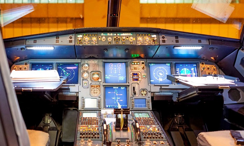 Ein A320 Cockpit:  Der angeklagte Copilot war bei Delta Air Lines A320-Pilot.