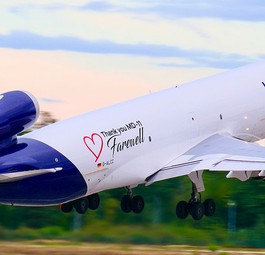 Lufthansa Cargos McDonnell Douglas MD-11 mit dem Kennzeichen D-ALCC ...