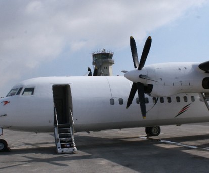 Fokker 50 von Palestinian Airlines: Werden nicht mehr gebraucht.
