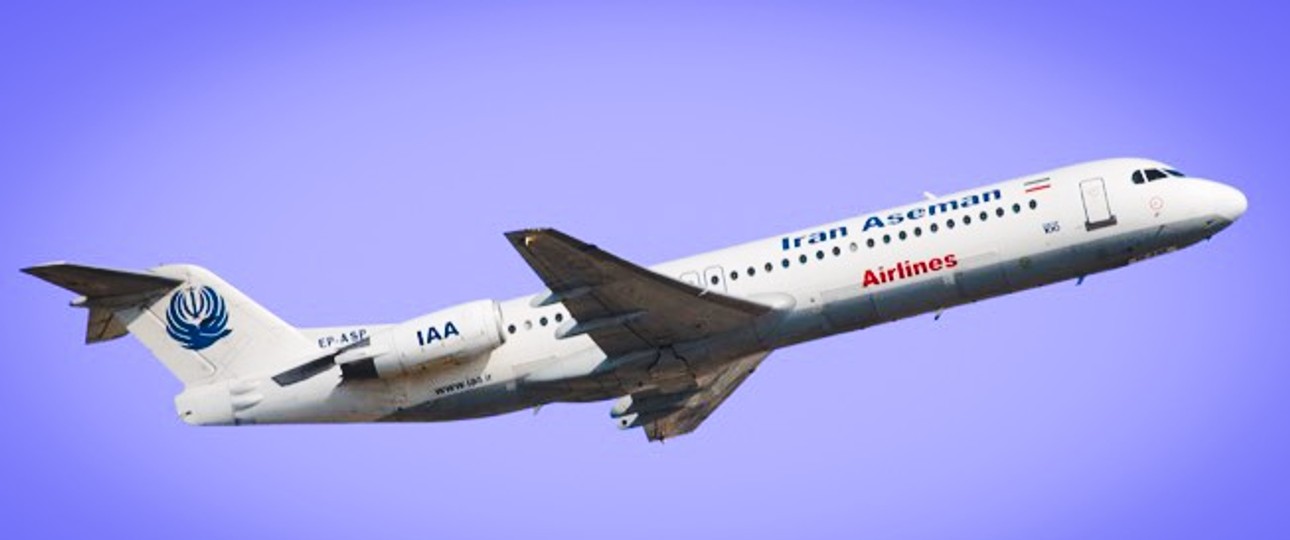 Fokker 100 von Iran Aseman: Die Airline beschafft sich neue Motoren.