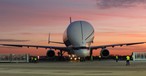 Der Beluga XL in Bremen: Der Frachter ist fast 19 Meter hoch am höchsten Punkt ...