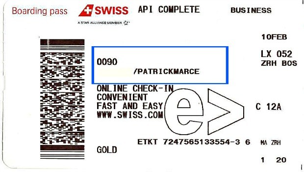 Die Nummer 0090 ist eine Sequenznummer. So werden alle Passagiere nach der Reihenfolge ihres Check-ins sortiert. Die Nummer ist für den Passagier nicht relevant.