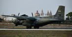 Die Transall C-160, die früher das deutsche militärische Kennzeichen 50+83 trug, in Malta.