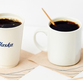 Rührstäbchen bei Alaska Airlines: Bald aus Holz.