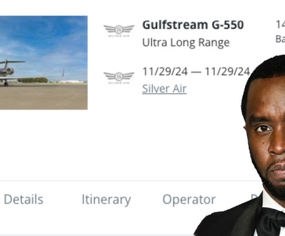 Das Angebot von P. Diddys Gulfstream auf der Maklerplattforem Jettly.