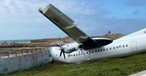 Fokker 50 von Silverstone Air: Die Piloten wurden verletzt.