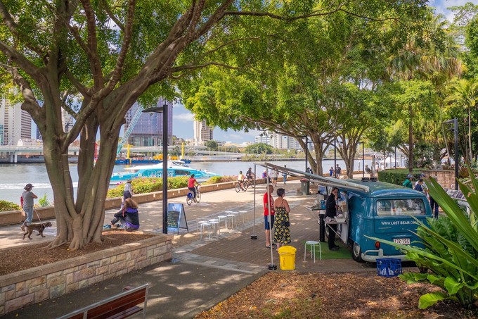 Viel Grün in den South Banks