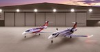 Die Zwei Flugzeuge des Syberjet: Neben der SJ36 soll es auch eine kleinere SJ34 geben.