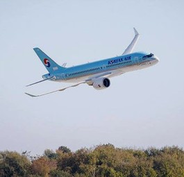 C-Series von Korean Air beim Erstflug: Die Fluglinie hat 10 Stück bestellt.