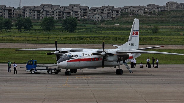 Bei Planespottern besonders beliebt sind die Antonov-Flieger. Hier die AN24.