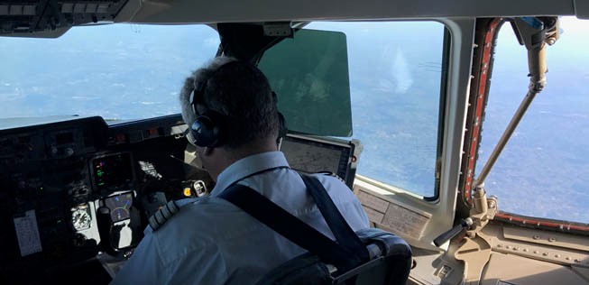 Das Cockpit ist aber noch sehr altmodisch eingerichtet.