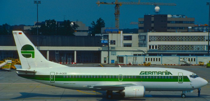 Boeing 737-300 von Germania im Jahr 1988: Die Airline brachte den Markt in Bewegung.