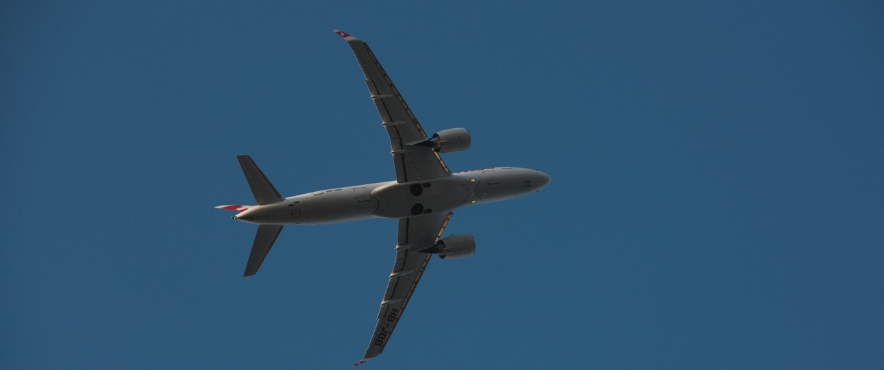 Airbus A220 von Swiss: Bald mit Internet unterwegs.