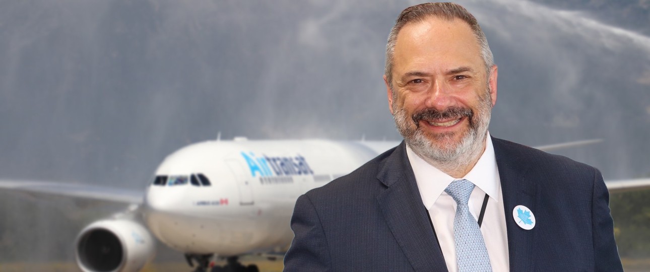 Tiranas Flughafenchef Piervittorio Farabbi: Glücklich über die neue Air-Transat-Route nach Toronto.