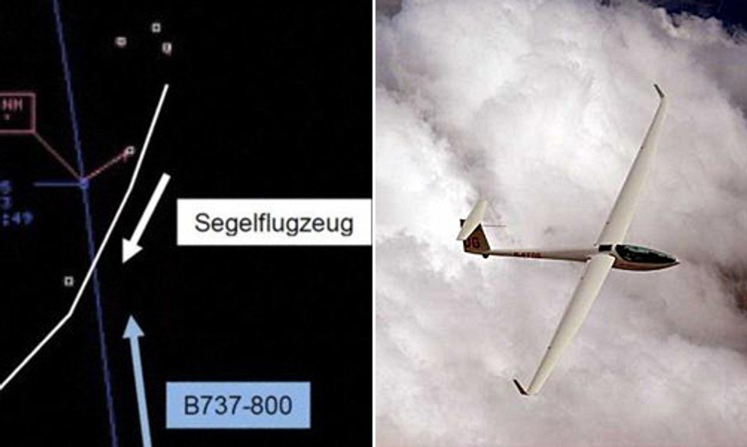 Radaraufzeichnung, Segelflugzeug (Archivbild): Wer ist schuld?