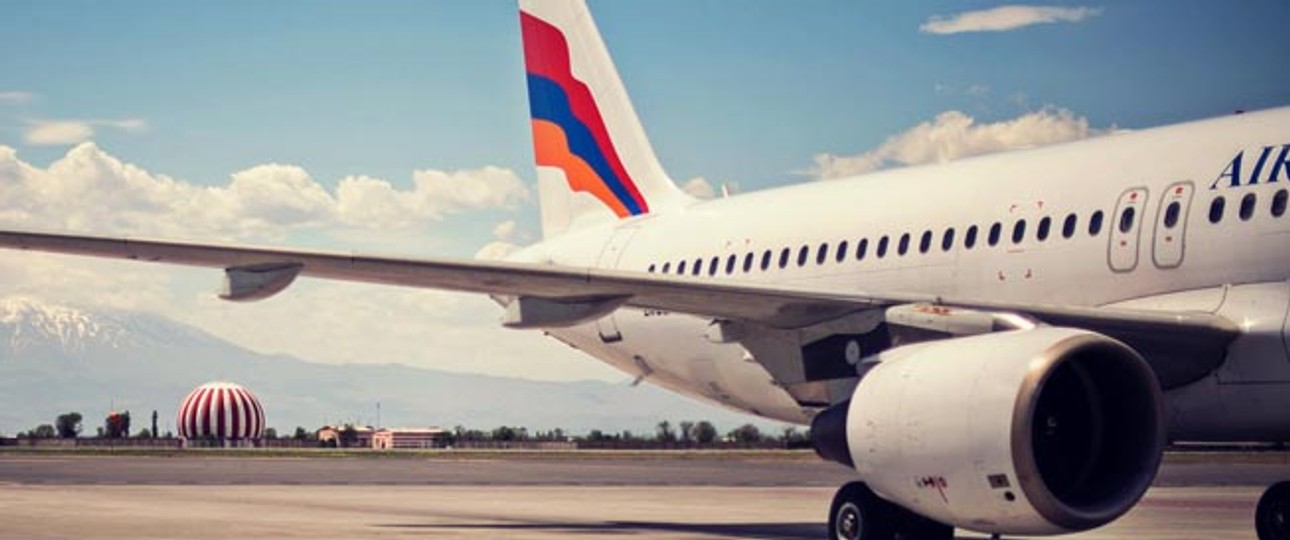 Flieger von Air Armenia: Derzeit besitzt die Fluglinie kein Flugzeug mehr.