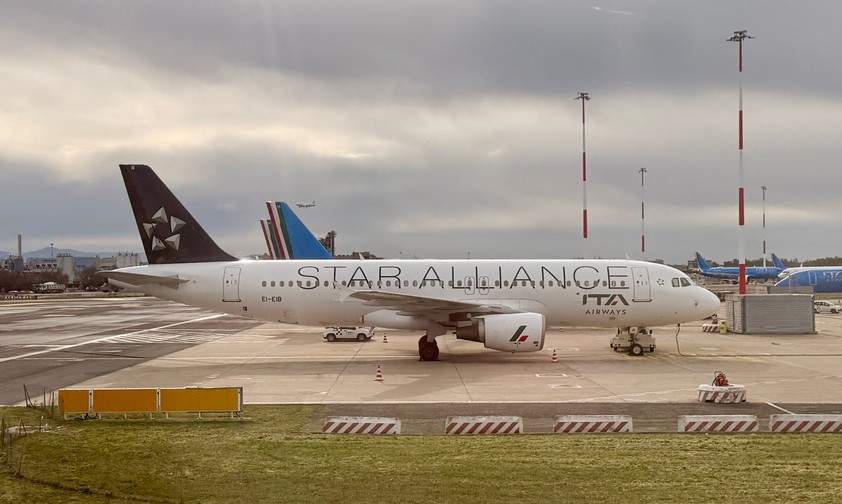 Airbus A320 mit dem Kennzeichen EI-EIB: Ist der erste Star-Alliance-Flieger von ITA Airways.