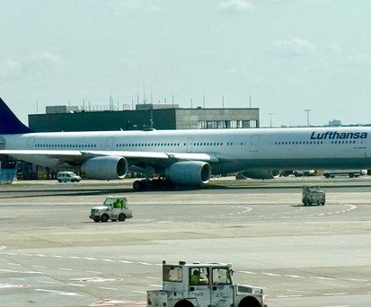 Airbus A340-600 von Lufthansa: Im Januar ist Schluß.