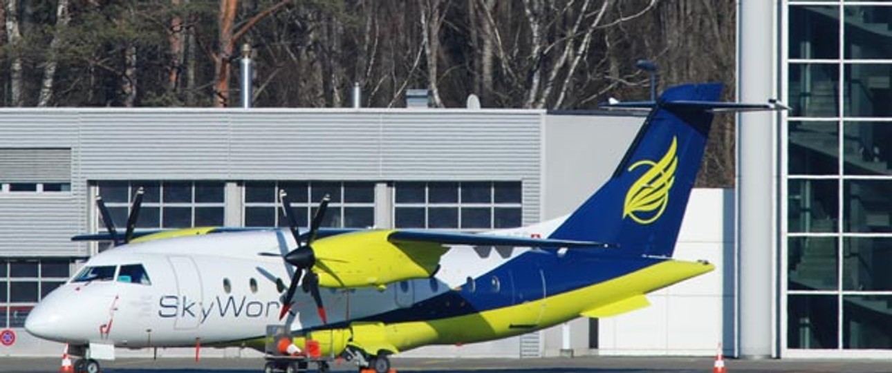 Dornier Do328 von Skywork: Das falsche Flugzeug.