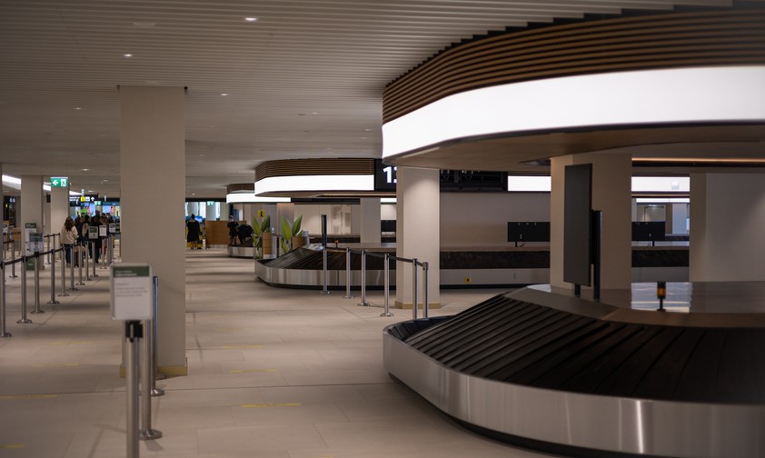 Neue Gepäckausgabe im Terminal 2 des Flughafens Wien...