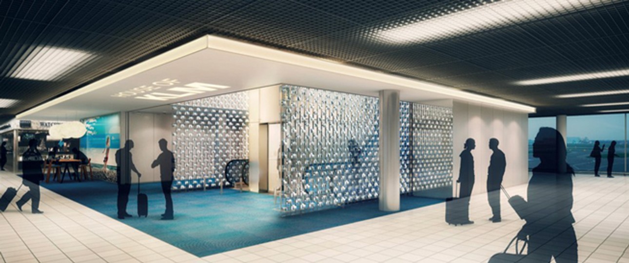 So visualisiert KLM den ersten Stock der umgestalteten Crown Lounge.
