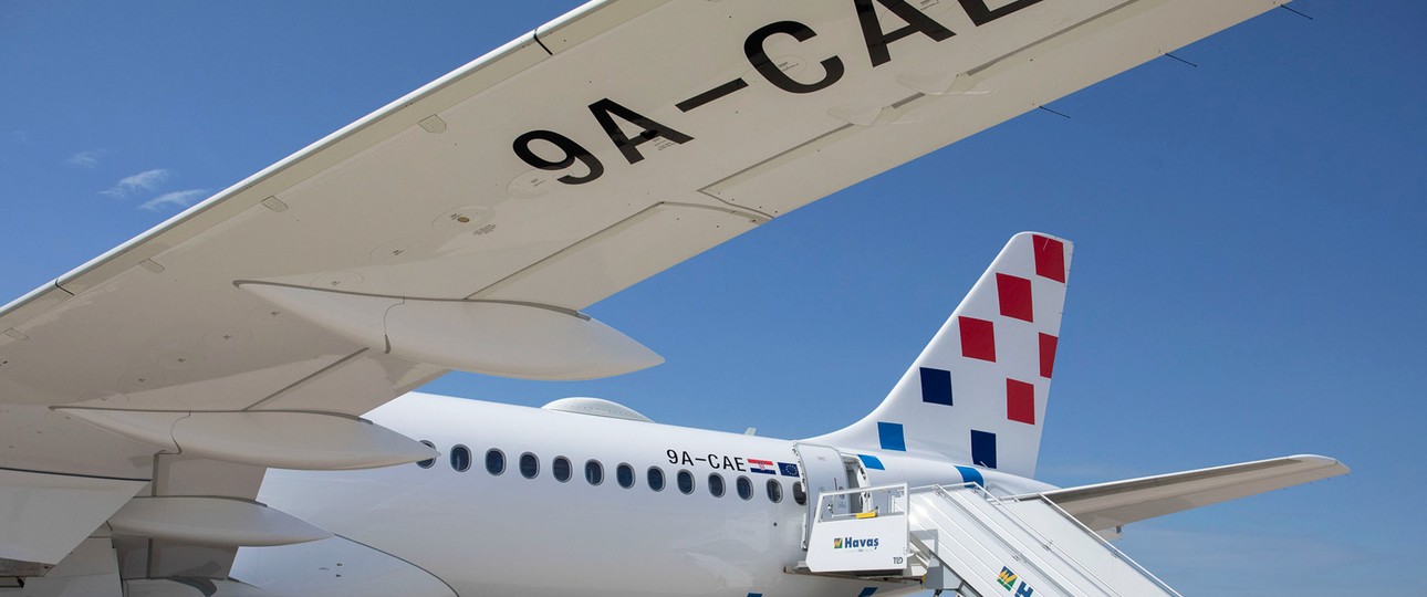 Airbus A220 von Croatia Airlines: Der Wechsel ist teuer.