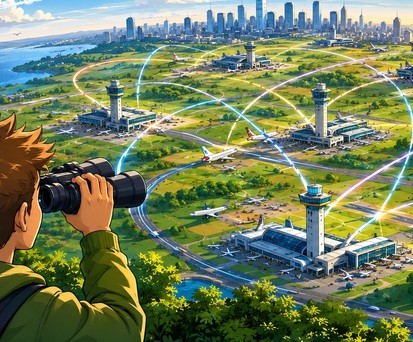 Flughäfen in Metropolregionen: Die Analyse zeigt ein etwas anderes Bild als die Betrachtung einzelner Drehkreuze.