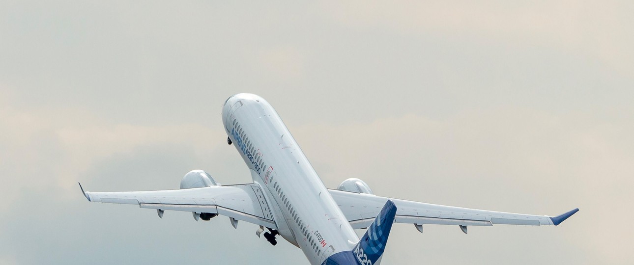 Airbus A220-300: Bald über dem Indischen Ozean unterwegs.