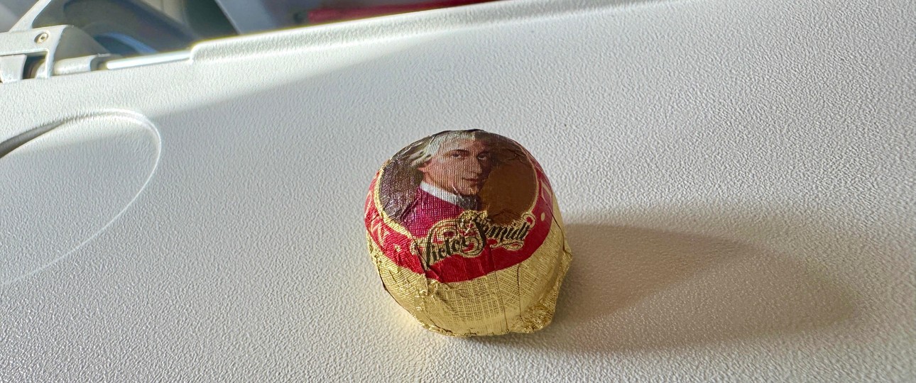 Mozartkugel an Bord von Austrian Airlines: Wird es auch im kommenden Jahr geben.