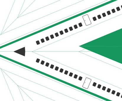 Faltbogen: Daraus wird eine Concorde. Fast wenigstens.