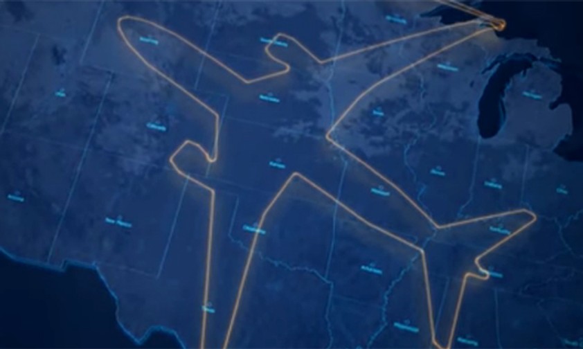 Die Testpiloten eines Airbus A380 zeichneten mit ihrer Route am 13. Dezember <a href="https://www.aerotelegraph.com/airbus-a380-weihnachtsstimmung" target="_blank" rel="noopener">einen Weihnachtsbaum über Deutschland</a>. Wie oft der Flug angesehen wurde, verrät Flightradar nicht, führt ihn aber trotzdem unter den meist verfolgten 2017.