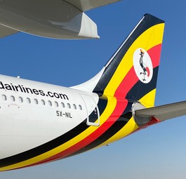 Airbus A330-800 von Uganda Airlines: Bisher zur auf einer Route unterwegs.