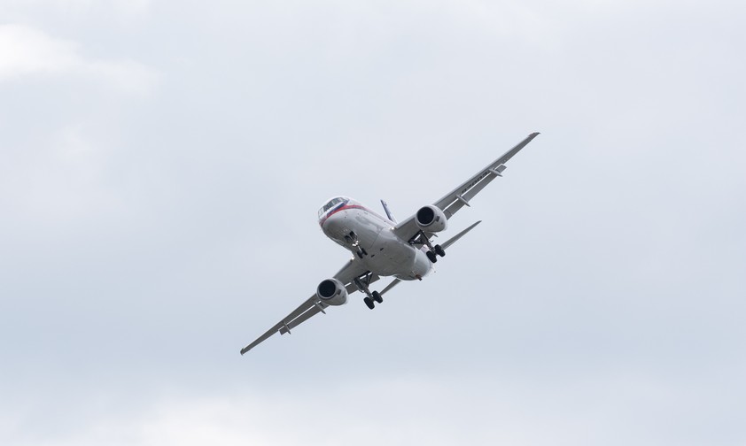 Superjet im Flug: Wird russischer.