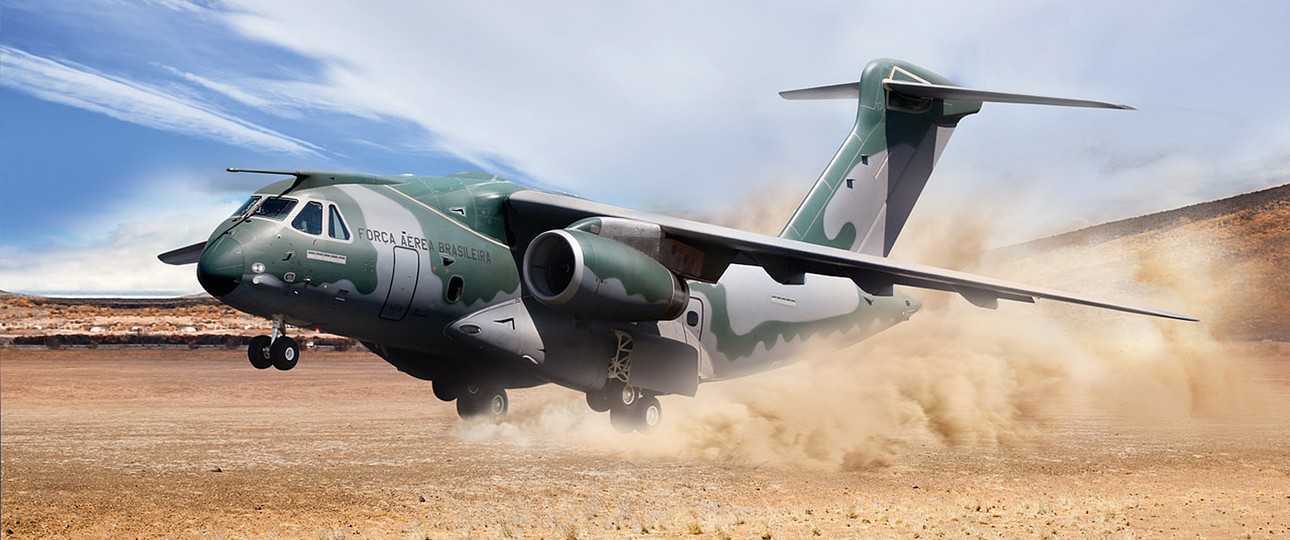 Embraer hat die C-390 als Militärtransporter entwickelt. Sie kann neben dem Truppen- und Materialtransport auch für Missionen wie ...