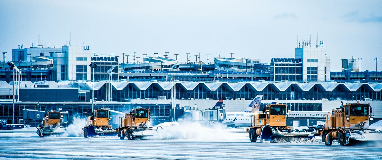 <strong>Platz 10:</strong> Minneapolis-Saint Paul International Airport (USA). 6186 Vernetzungen im September 2020 (62 Prozent Abfall).