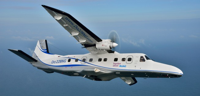 Dornier Do228: Ruag erwarb  die Rechte an dem Flugzeugmodell 2013 aus der Insolvenz der Dornier-Werke und erneuerte es.