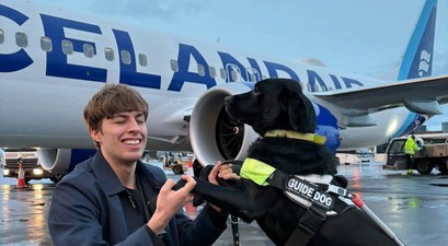 Már Gunnarsson und sein Hund Max: