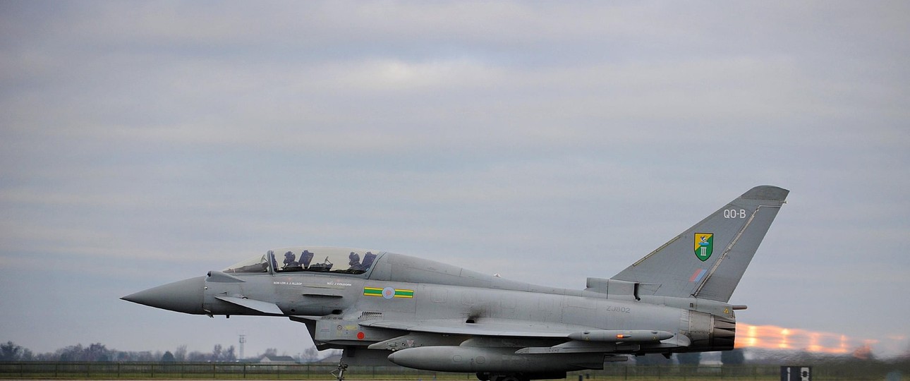 Kampfjet der britischen Luftwaffe: Die Flieger lösten einen Knall aus.