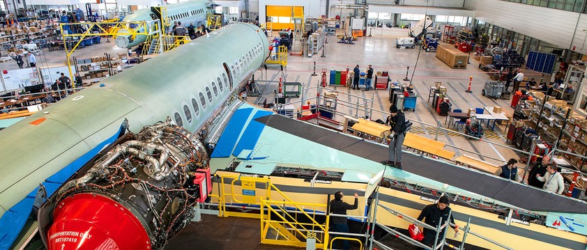 Dassault Flacon 10X: Die Produktion des ersten Fliegers schreitet voran.