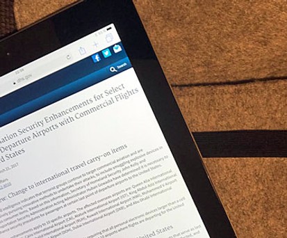 iPad: Was bringt das Verbot, fragt sich die Iata.