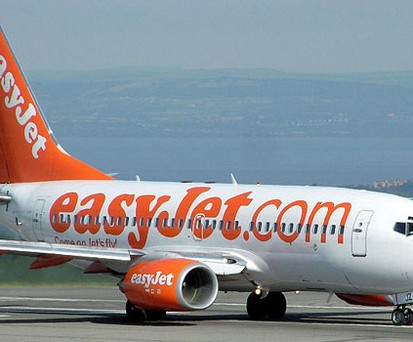 B737 von Easjet: Schon auf dem Rollfeld wird viel Treibstoff verbraucht.