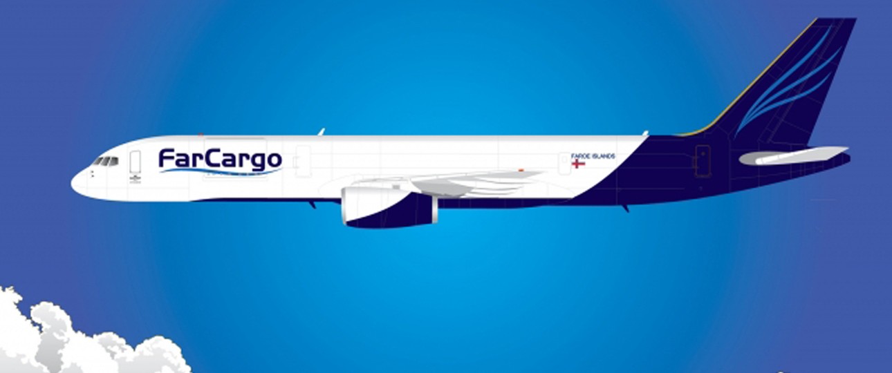 Boeing 757 in den Farben von Farcargo: Lachs für Israel und die USA.