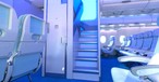 Airbus erhöht die Sitzplatzzahl im Airbus A380 um rund 80 Sitze. Dazu bietet der Flugzeugbauer sechs Module an. Das erste ist ein neues Treppen-Konzept: New Forward Stairs nennt Airbus die Änderung, die Platz für 20 weitere Passagiere bringen soll.