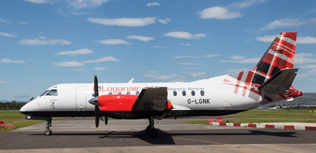 Maschine von Loganair im neuen Design: Neustart am 1. September.