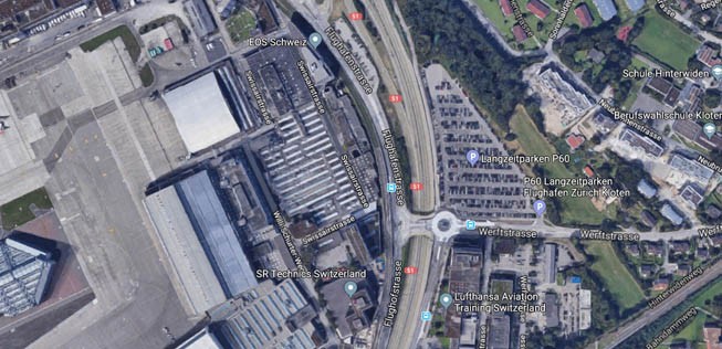 Auf dem Gebiet des Flughafens Zürich gibt es eine Swissairstraße (Tipp von Leser Lionel Ruegger).