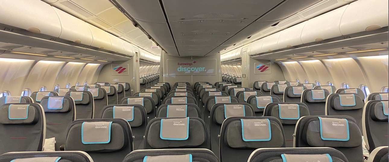 So sieht es in der Economy Class im ersten Airbus A330 von Eurowings Discover aus.